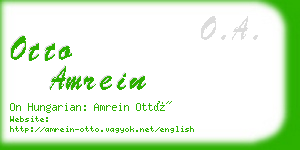 otto amrein business card